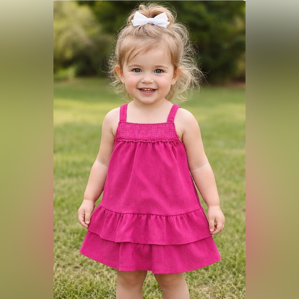 Jumping Beans Fuchsia Ruffle Dress